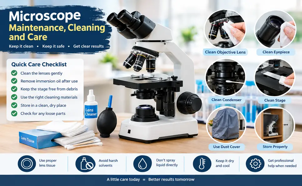 Microscope Maintenance Cleaning and Care